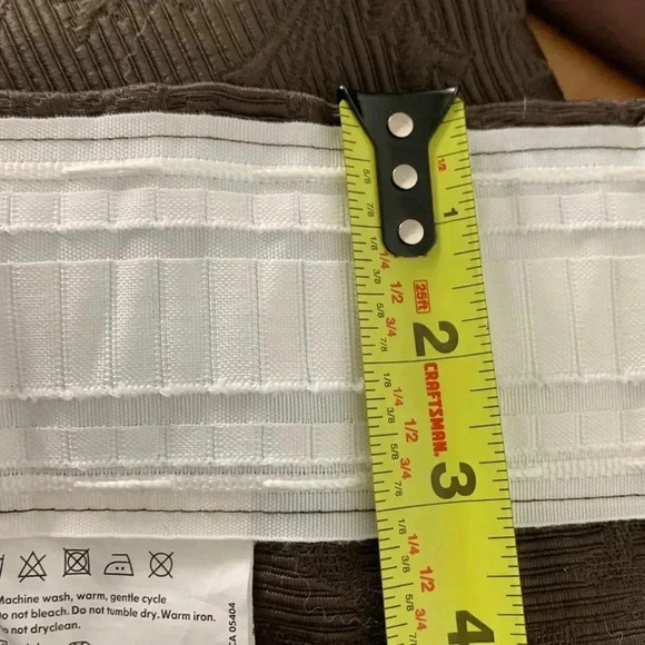 IKEA Anita two chocolate brown curtain panels, 54  inches wide 84 inches long - Picture 4 of 4